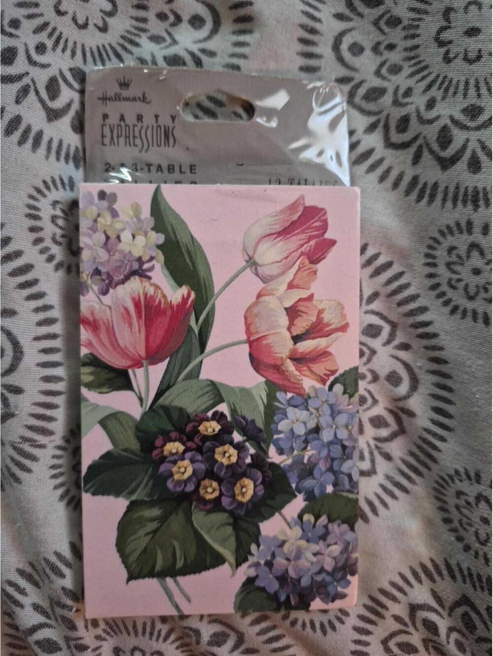 Vintage Hallmark Scorepad Bridge score cards sealed Floral Craft Journaling USA